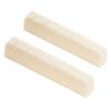 Musiclily 43mm String Groove Beef Bone Nut G Type Flat Bottom for LP Les Paul SG Electric (Bone Nut) Guitar, 43x6x8.5mm (2 pieces)