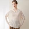 Kangbaolaisi Women's Cashmere Cable Knit Sweater - High-Quality, Versatile, Casual Base Layer