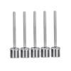 5 Pieces Inflating Pump Needle Stainless Sports Professional Air Valves Adaptor Sturdy Pump Pins for Volleyballs