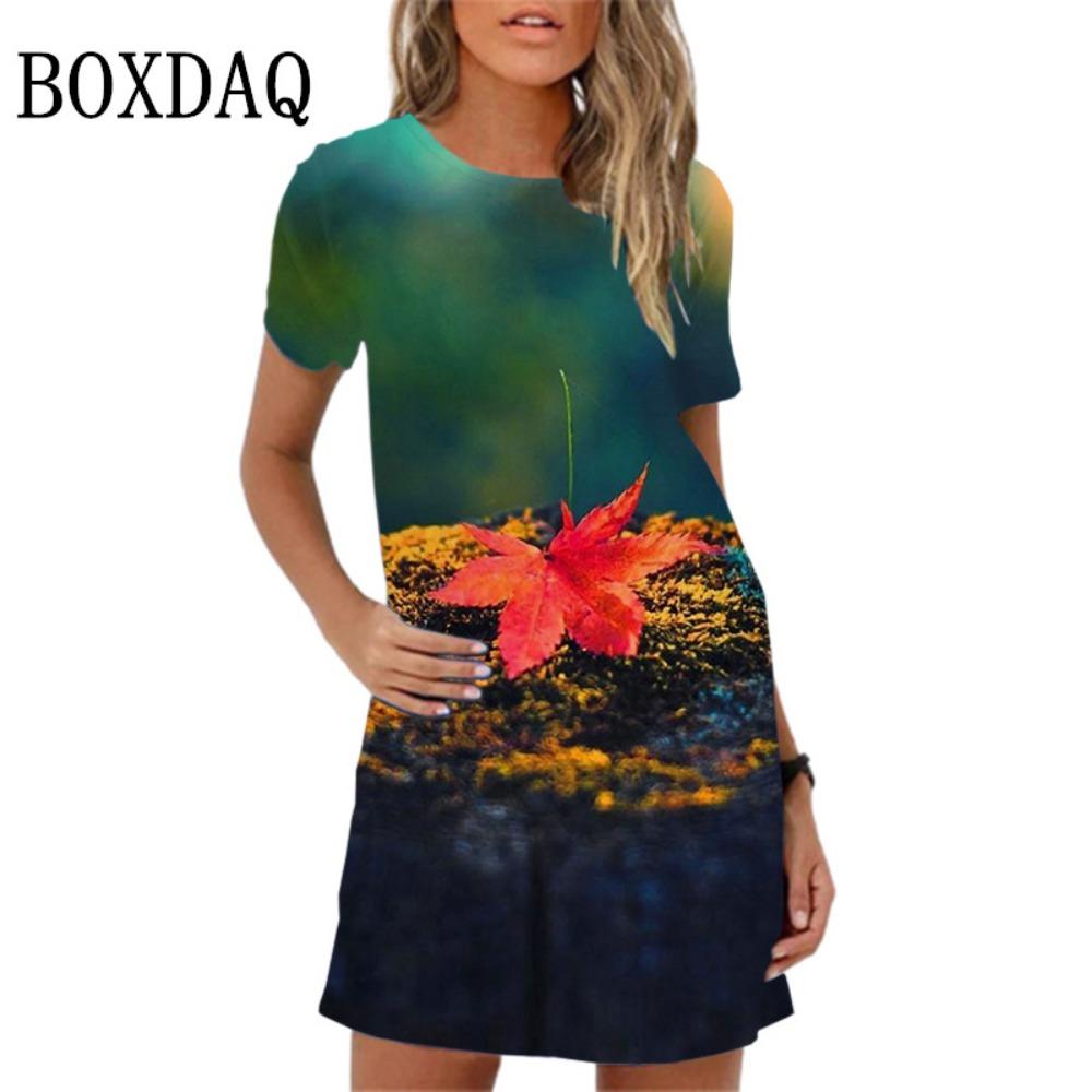 Элегантное и милое мини-платье с принтом в виде любви для женщин и девочек, с короткими рукавами, летнее, весеннее, просторное платье-сарафан