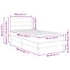 Bed Frame Black 80 x 200 cm Polyester