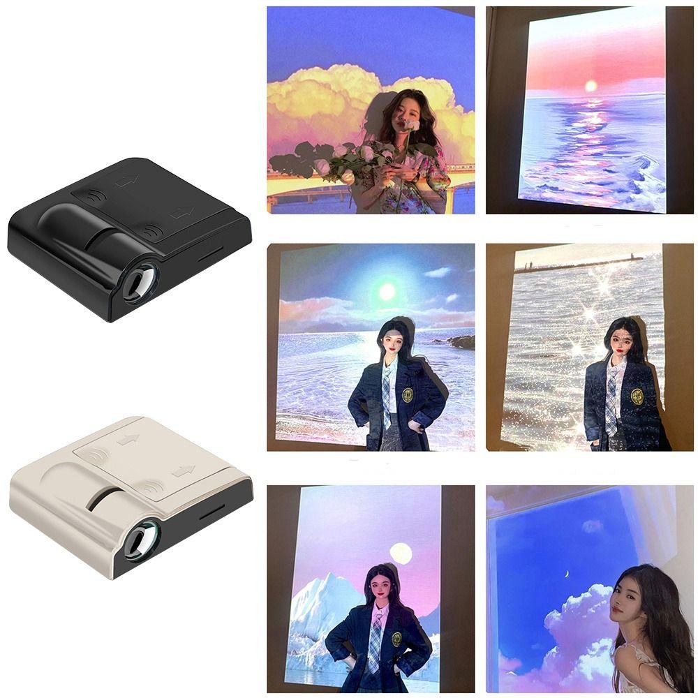 Birthday Gift Landscape Background LED Light Earth Moon Photography Lamp Moon Galaxy Projector