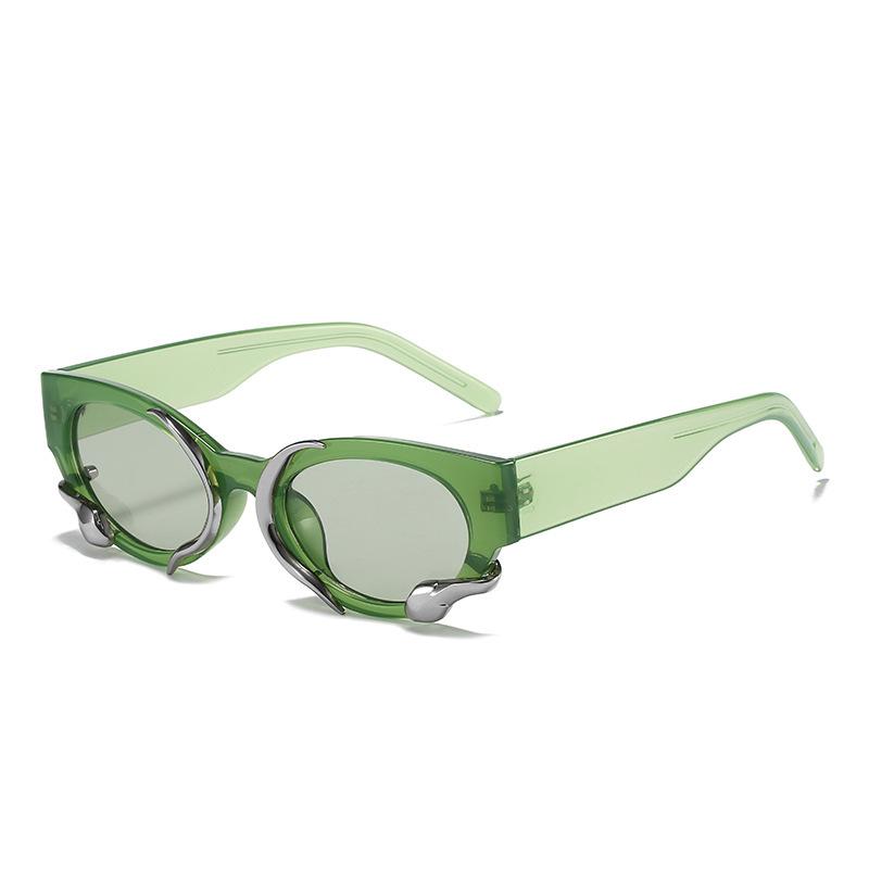 Gm Snake Small Frame Sunglasses Women's High Sense Steampunk Cat Eye Sunglasses Women Shades