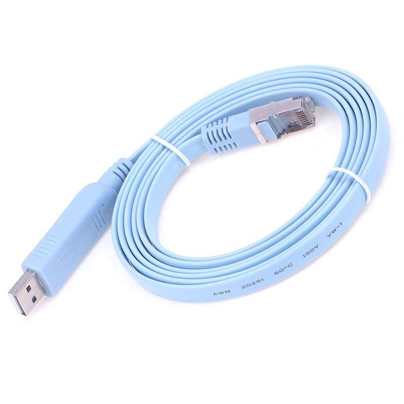 1,8 м USB-RJ45 USB-RS232 Последовательный-RJ45 Cat5 Консольный Адаптер Кабель Шнур Для Маршрутизаторов Cisco Новый