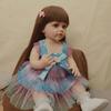 55cm Reborn Toddler Girl Doll Betty Soft Silicone Full Body Vinyl Toy Lifelike Newborn Baby Wig Hair Gifts for Children Toys