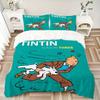 Tintin'S Adventures Season Three Print 3Pcs Bedding Setduvet Cover With 2 Bedropillowcase Home Birthday Gift