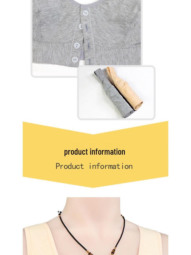 Хлопковый жилет-бра без косточек с застежкой спереди для женщин среднего и пожилого возраста, большого размера, тонкий