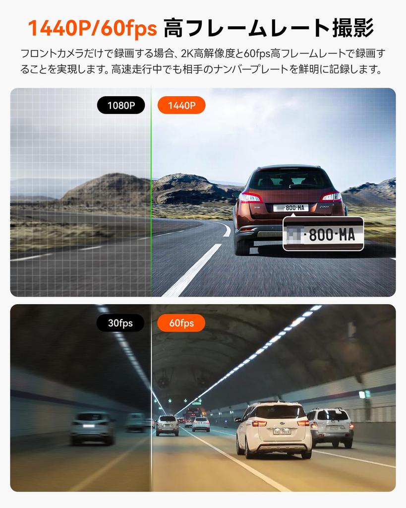 Видеорегистратор 2.7K 5MP фронтальная и задняя камеры, встроенный видеорегистратор Передняя и задняя HDR Встроенный GPS