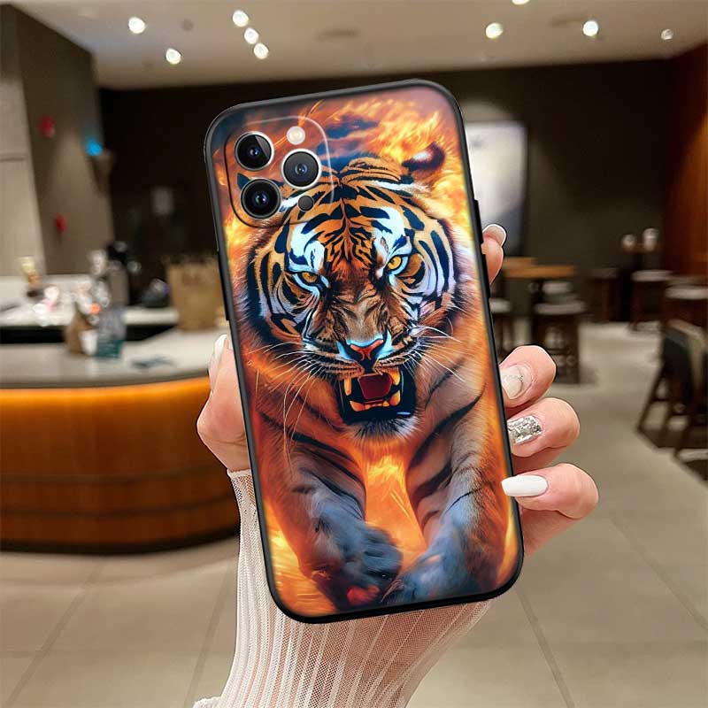 UP5 Animal Tiger New High-End Shell Phone Case for iPhone SE X XS XR 16E 17 11 Pro Max 8 7 6 6s Plus Air