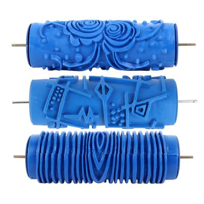 5-дюймовый резиновый валик для узорной покраски Красивые узоры Многоразовый декоративный художественный текстурный валик Настенный патт