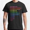 Летняя мужская мода повседневные рубашки с коротким рукавом Love Over Hate черные футболки большие футболки