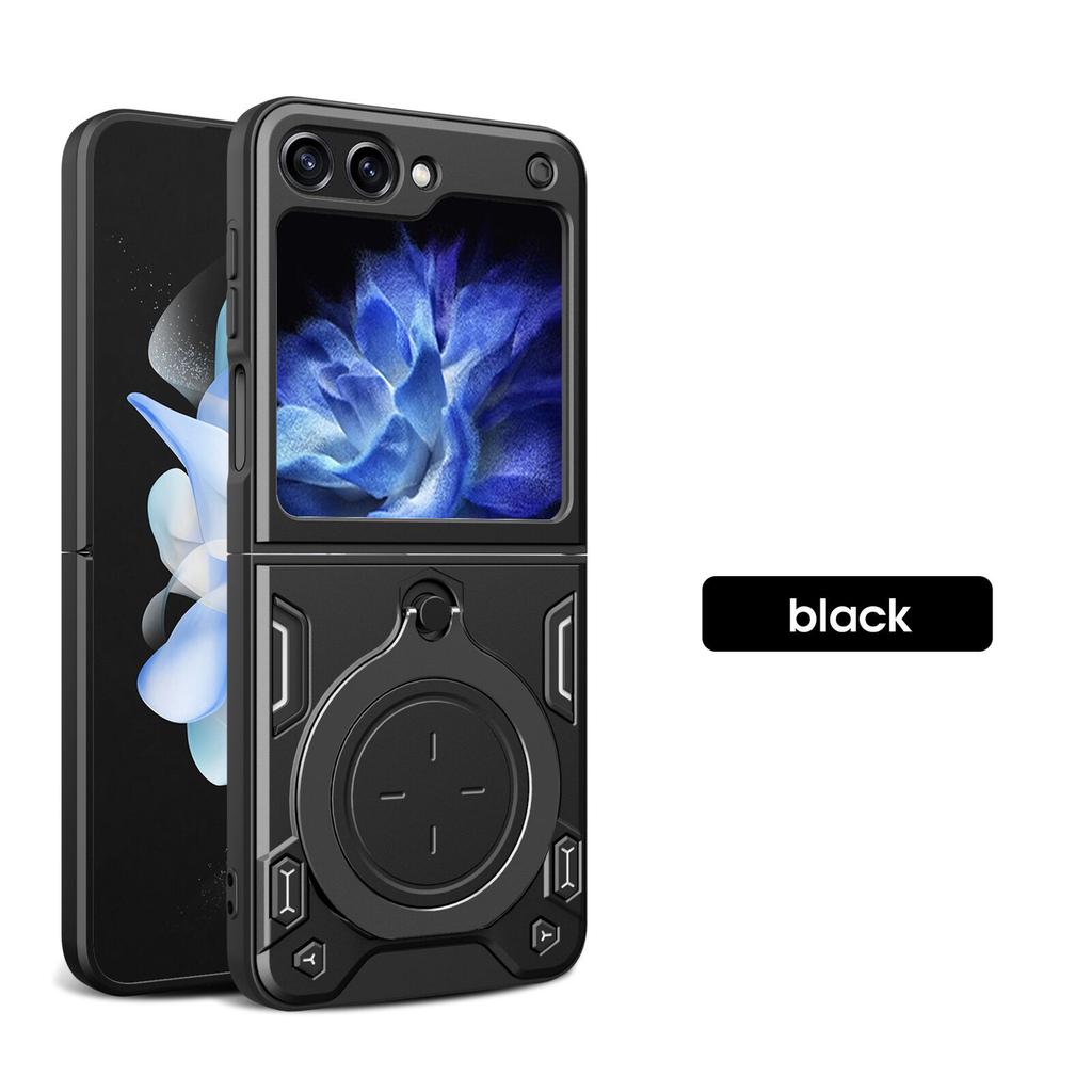 Heavy Duty Protective Cover For Samsung Galaxy Z Flip 6 5 4 Case Stand Holder Lens Protection Shockproof Funda Coque Capa