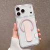 Креативный держатель для кольца для чехла мобильного телефона iPhone Apple 17promax IP16por прозрачный слот для карты 15pm