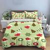 Christmas Pattern with Trees Bedding Duvet Cover Set Duvet Cover Pillowcases  (1*Duvet Cover 2*Pillowcases, without duvet insert)