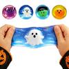 Clear Ball Squeeze Toy 2/4Pcs Halloween Stress Fidget Toy, Bat Ghost Pumpkin Anxiety Relief Sensory Toys for Relieve