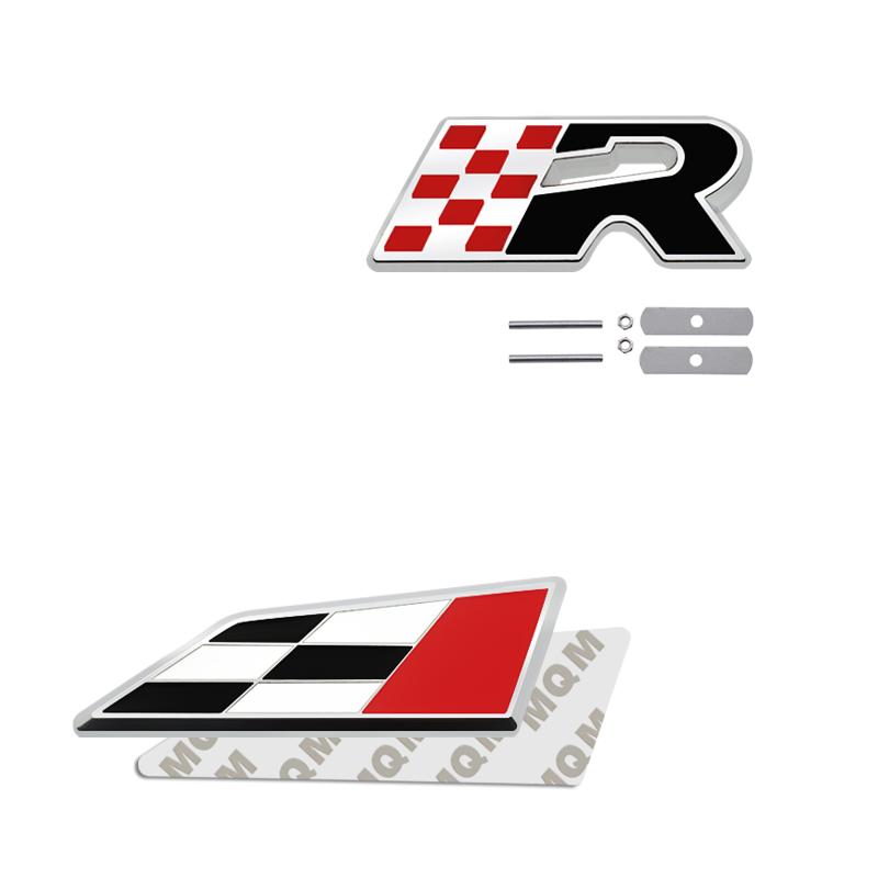kyzh6 Car Accessories Metal Grille Emblem Rear Trunk Body Badge Sticker For Seat IBIZA Leon R Cupra Exeo Mii Tarraco Toledo Altea