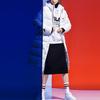 Fila Sports Warm Printed Logo Mid-Length Hooded Down Jacket Women Outerwear White F51W048940FWT
