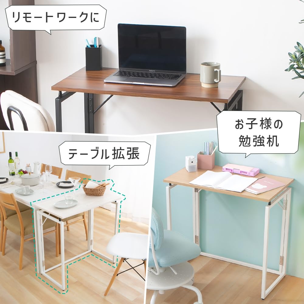 IRIS PLAZA Складной письменный стол Складной компактный компьютерный стол Белый стол, Стол, Стол, Стол,