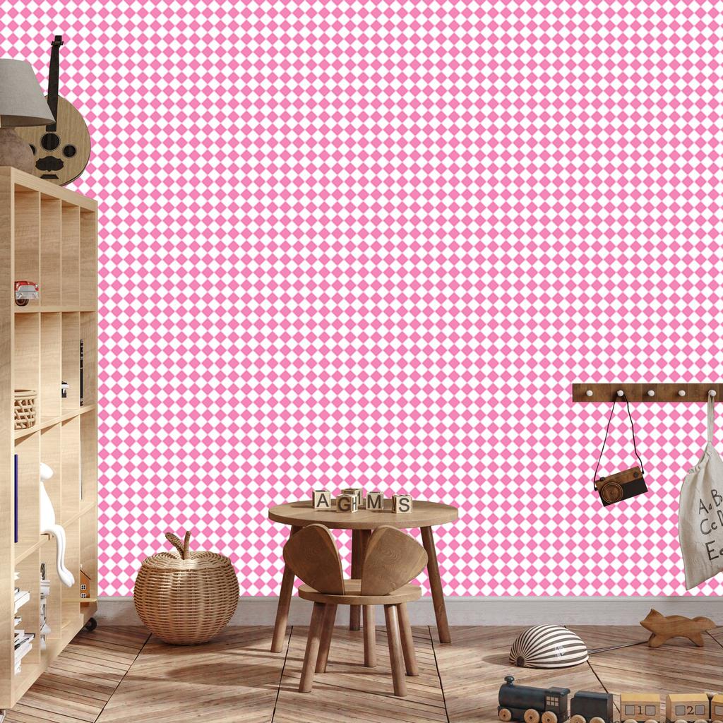Geometric diamonds powder pink wallpaper, powder pink background 50x1000