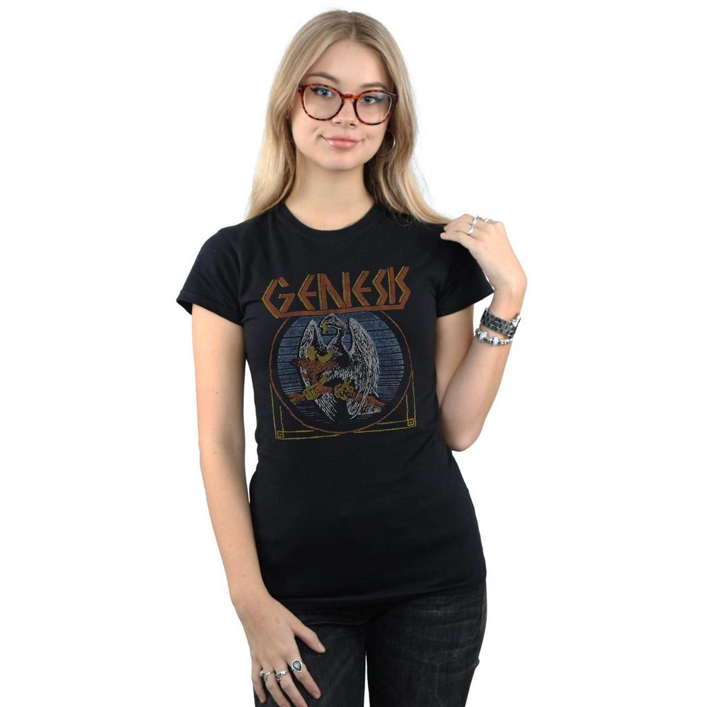 Genesis Womens/Ladies Distressed Eagle Cotton T-Shirt