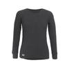 Hidamari Everest Long Sleeve Crew Neck Warm Size Dark Gray Women's Shirt, Underwear, Sapium, Triple-Layer Construction, Small, [EVNS820-DG]