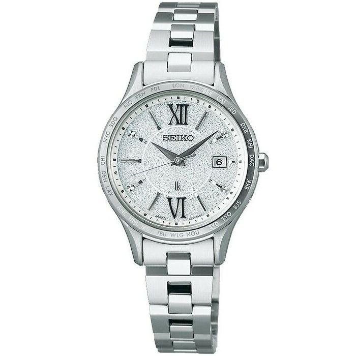Женские часы Seiko Lukia Standard Collection SSVV081, на солнечной батарее, с радиосинхронизацией, мировым временем, полностью серебристые