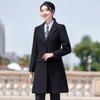 Troloman Women's Mid-Length Padded Wool Blend Overcoat