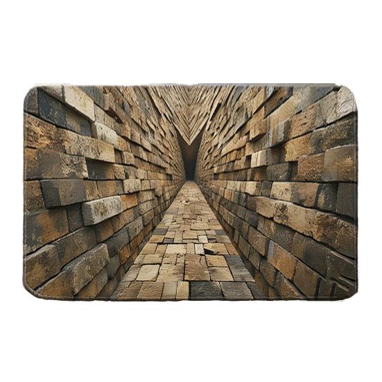 Коврик для пола 3D Оптическая иллюзия Низ Кристальный бархат Противоскользящий ковер с противоскользящей мягкой напольной подушкой Легко