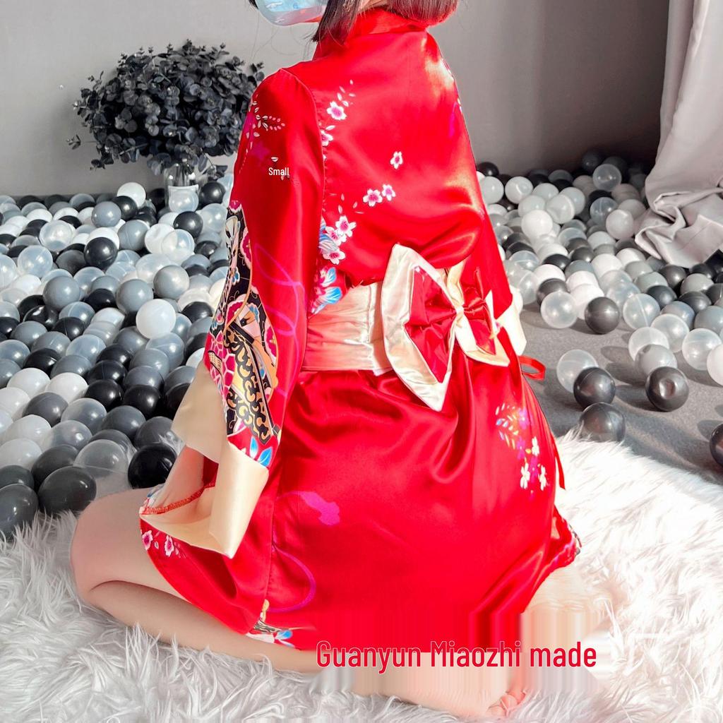 Три Жизни Японское Кимоно Нижнее Белье: Соблазнительный и игривый ролевой набор 1006