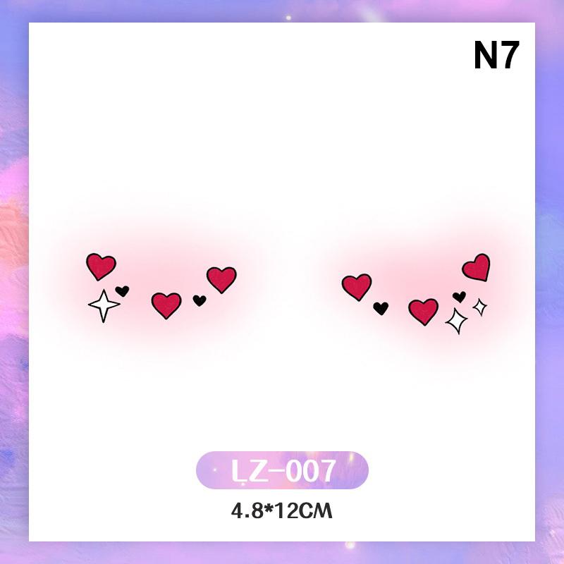 Красные наклейки для татуировок в китайском стиле, водонепроницаемые временные наклейки для татуировок на теле и лице, китайские наклейки для декора в честь года