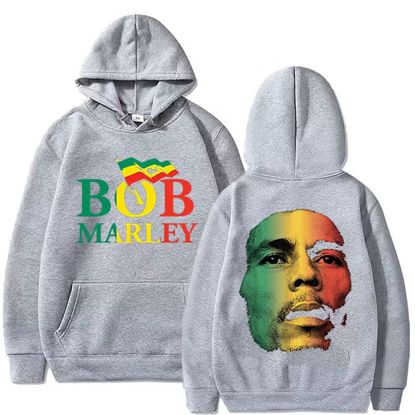 Rapper Bob Marley 2025 New Album Graphic Hoody Unisex Hip Hop Oversized Sweatshirt Fashion Fleece Long Sleeve Hoodies Streetwear