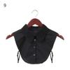 Front Tie White Lapel Fake Collar Blouse Detachable Collar Fake Women Vintage Lace Ladies False Blouse Collar Half Shirt