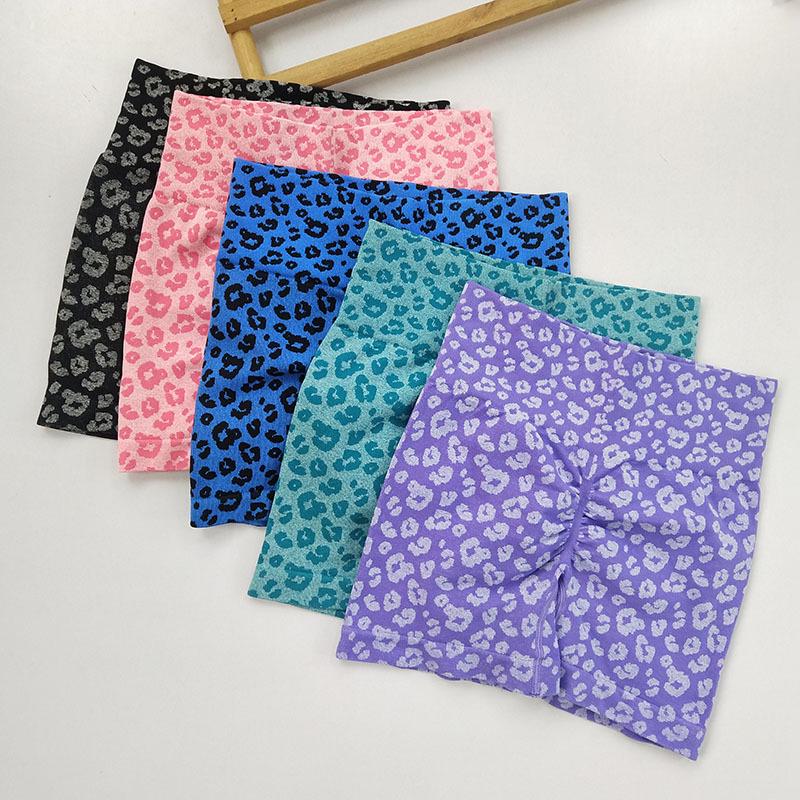 Женские леггинсы для йоги с высокой талией и леопардовым принтом, быстросохнущие - Утягивающие, стиль "персиковые ягодицы"