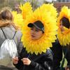 Dress Up Party Sunflower Hat Yellow Sunflower Hat Headpiece Sunflower Headgear  Music Festival