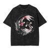 Koi Carp Fish Japanese T Shirts Washed Short Sleeve Harajuku TShirts  Vintage Men Women Streetwear Printed Tee Shirt