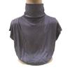 New Womens Muslim Modal Fake False Collar Islamic Hijab Extensions Turtleneck High Neck Cover Warmer Bright Solid Color Half Top