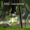 Vintage G40 LED Solar String Lights for Outdoor Camping, Garden, Patio, and Parties