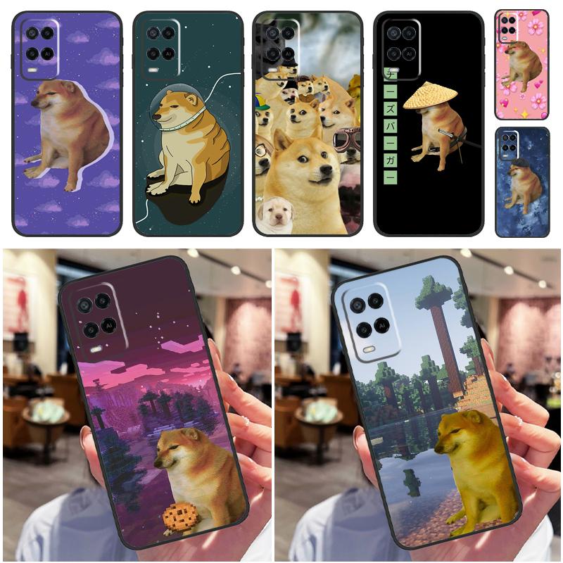 Funny Cheems Doge For Oppo A38 A18 A58 A78 A98 A79 A40 A60 A80 A16 A76 A96 A15 A74 A94 A54 A77 A17 Phone Case