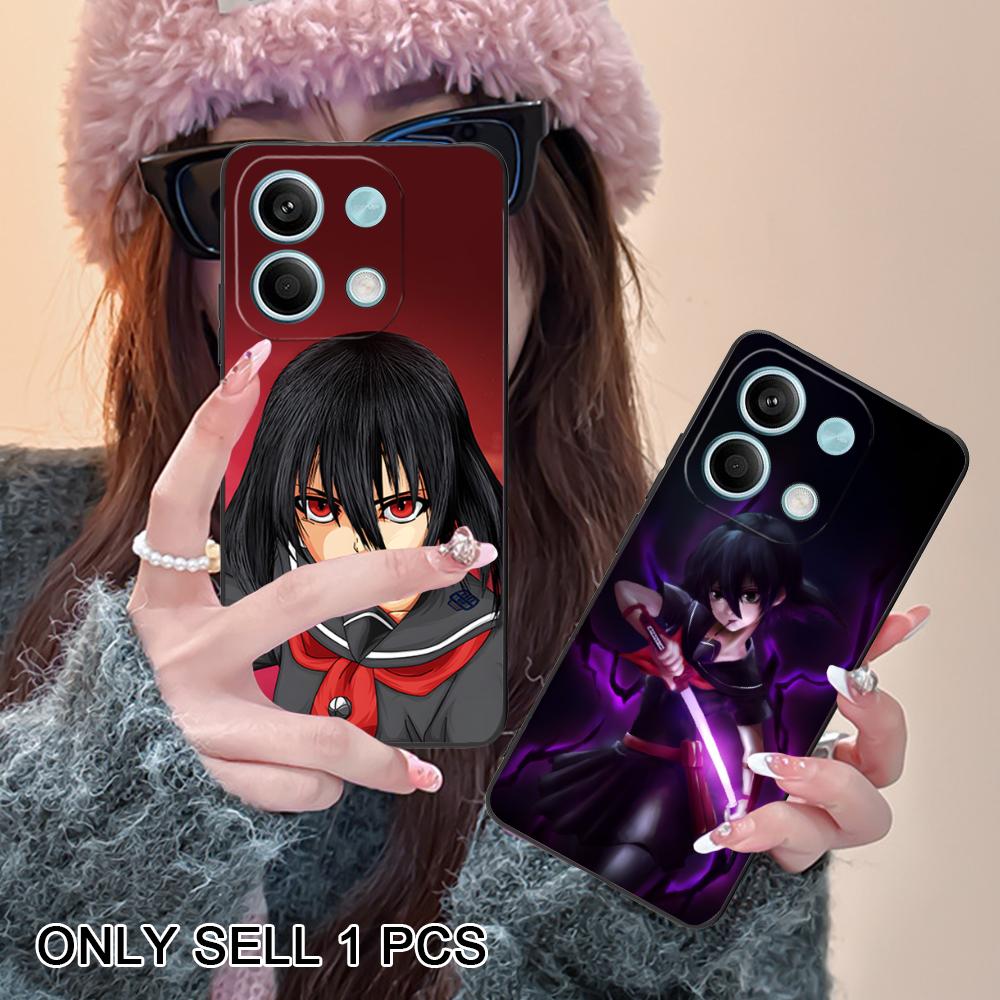 Матовый ТПУ чехол для мобильного телефона Akame Kurome для POCO F8 F7 F6 F5 F4 F3 F2 Pro GT C75 C71 C65 C61 C40 Pro Ultra Цветная крышка