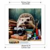 Новое поступление 5D DIY Полная круглая алмазная живопись «Ежик и книга» Вышивка крестом Домашний декор Подарок