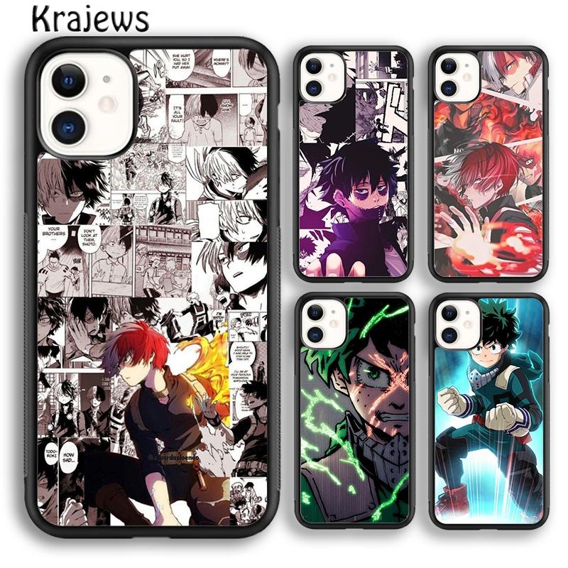 Чехол Krajews Asui Tsuyu Boku no My Hero Academia для телефона iPhone 14 5 6s 7 8 plus X XR XS 11 12 13 pro max Samsung S21 S22ultra