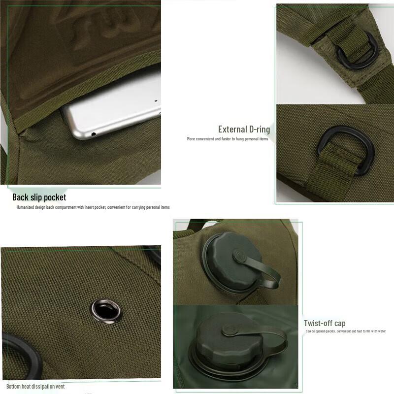 Рюкзак-гидратор для активного отдыха с резервуаром для воды на 3 л