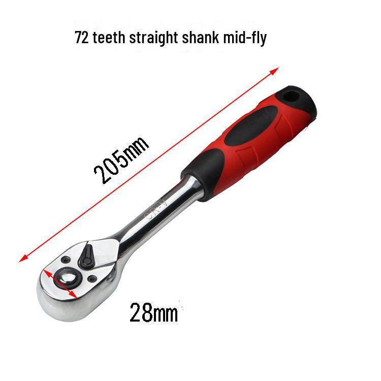 Набор автоматических двухсторонних гаечных ключей с храповым механизмом: 1/2" большой, средний, маленький — идеально подходит для авторемонта и задач по работе с оборудованием.