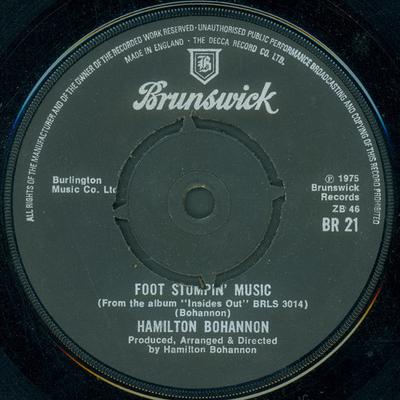 7-дюймовая пластинка HAMILTON BOHANNON - Foot Stompin' Music BR21 Brunswick 1975 UK Соул/Фанк Б/У