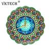 Mandala Luminous Diamond Painting Clock DIY Full Drill Special Shape Diamond Painting Cross Stitch Wall Clock Home Decor Gift