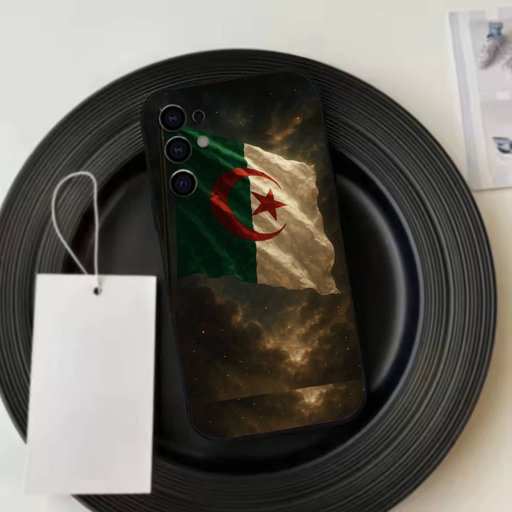 Algeria F-Flag  Phone Case Black Silicone Soft For Samsung S25,S24,S21,S22,S23,S30,Ultra,S20,Plus,Fe,Lite