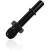 Fuel Line Fitting, 6AN Male to 3/8" SAE Quick Disconnect Male Push On EFI Fuel Hose Line Fitting Adapter, Straight Aluminum Sealed EFI Push Lock