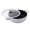 Scanpan Series Shallow Casserole 26cm IH Compatible Pot Stew Dishes Oven Safe PFOA Free Safe Frying Pan CS+ (With Lid) Two-handed STRATANIUM+
