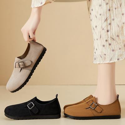 Женские повседневные туфли-мокасины на платформе из замши, удобные, легкие, для ходьбы, женские пенни-лоферы слипоны, деловые рабочие балетки, модельные туфли
