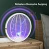 Upgraded Electric Mosquito Killer Foldable Handheld Bug Zapper USB Rechargeable Fly Swatter With UV Light Trap Insect Killer